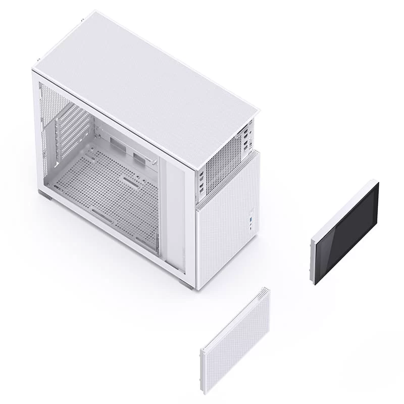 Jonsbo D41 MESH SCREEN White ATX Mid Tower Case - Sub HD-LCD Display,Support GPU RTX 4090 + 360 AIO + ATX Power 12 Jonsbo D41 MESH SCREEN White ATX Mid Tower Case - Sub HD-LCD Display,Support GPU RTX 4090 + 360 AIO + ATX Power - Ảnh 12