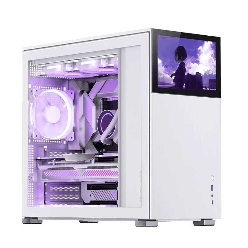 Jonsbo D41 STD SCREEN White ATX Mid Tower Case - Sub HD-LCD Display,Support GPU RTX 4090 + 360 AIO + ATX Power 1 Jonsbo D41 STD SCREEN White ATX Mid Tower Case - Sub HD-LCD Display,Support GPU RTX 4090 + 360 AIO + ATX Power