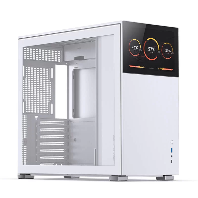 Jonsbo D41 STD SCREEN White ATX Mid Tower Case - Sub HD-LCD Display,Support GPU RTX 4090 + 360 AIO + ATX Power 10 Jonsbo D41 STD SCREEN White ATX Mid Tower Case - Sub HD-LCD Display,Support GPU RTX 4090 + 360 AIO + ATX Power - Ảnh 10