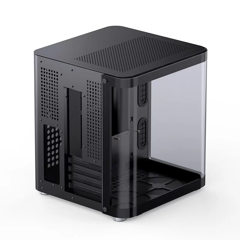 Jonsbo TK-1 Black Micro ATX Mini Tower Case - Hyperboloid Glass Design, Support ATX power + 240 AIO 8 Jonsbo TK-1 Black Micro ATX Mini Tower Case - Hyperboloid Glass Design, Support ATX power + 240 AIO - Ảnh 8