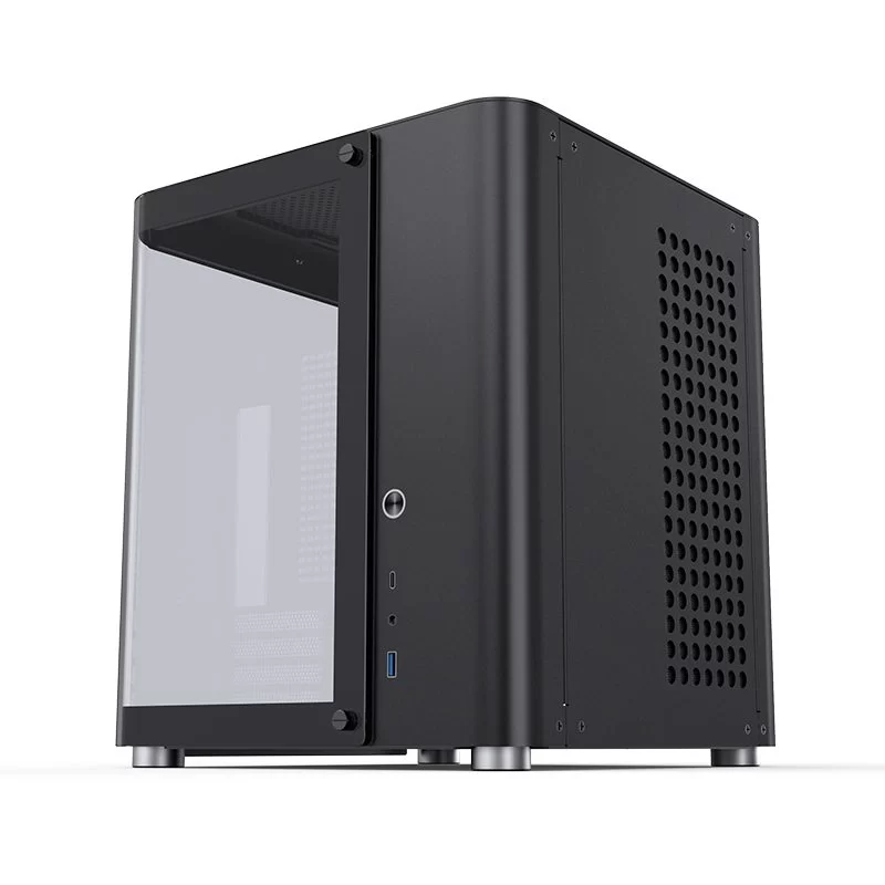 Jonsbo TK-1 Black Micro ATX Mini Tower Case - Hyperboloid Glass Design, Support ATX power + 240 AIO 3 Jonsbo TK-1 Black Micro ATX Mini Tower Case - Hyperboloid Glass Design, Support ATX power + 240 AIO - Ảnh 3