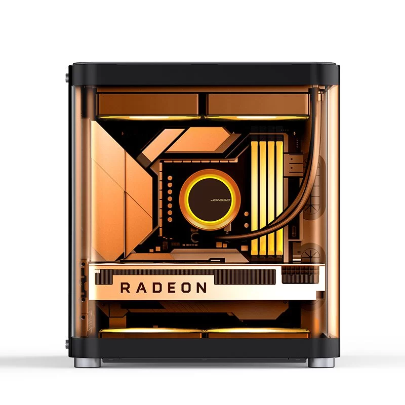 Jonsbo TK-1 Black Micro ATX Mini Tower Case - Hyperboloid Glass Design, Support ATX power + 240 AIO 14 Jonsbo TK-1 Black Micro ATX Mini Tower Case - Hyperboloid Glass Design, Support ATX power + 240 AIO - Ảnh 14