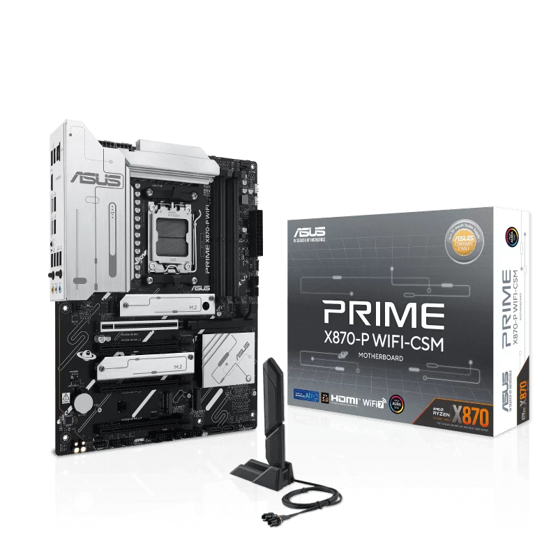 ASUS PRIME X870-P WIFI-CSM Mainboard 1 ASUS PRIME X870-P WIFI-CSM Mainboard
