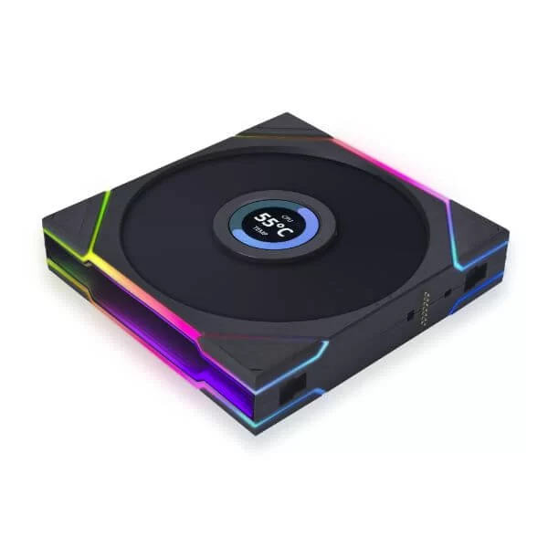 Lian Li UNI FAN TL LCD 140 Reverse Blade Single Black Fan (14RTLLCD1B) - 1x 140mm fans 5 Lian Li UNI FAN TL LCD 140 Reverse Blade Single Black Fan (14RTLLCD1B) - 1x 140mm fans - Ảnh 5