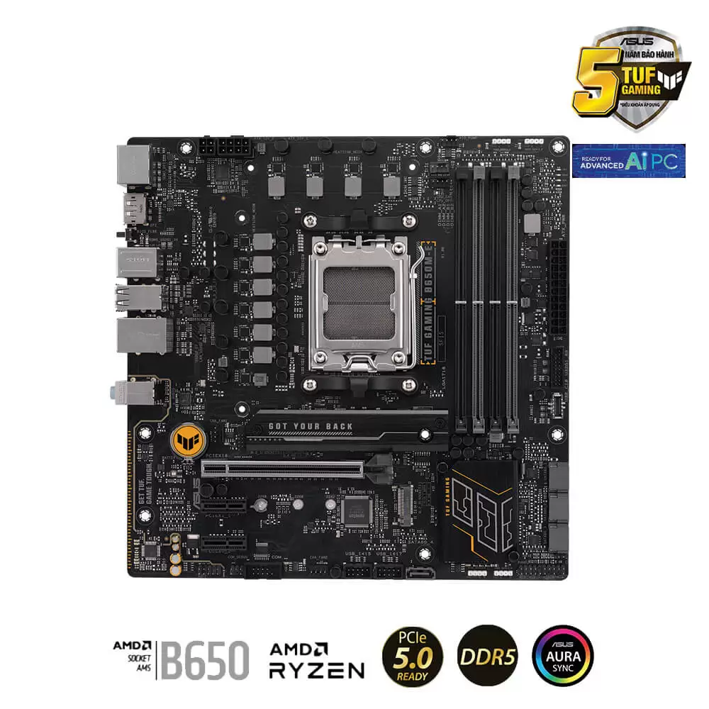 ASUS TUF GAMING B650M-E Mainboard 2 ASUS TUF GAMING B650M-E Mainboard - Ảnh 2