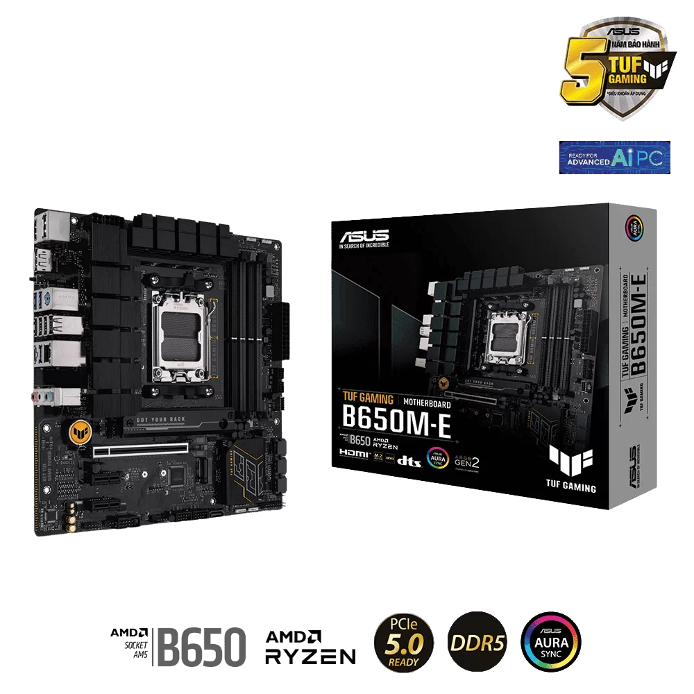 ASUS TUF GAMING B650M-E Mainboard 1 ASUS TUF GAMING B650M-E Mainboard