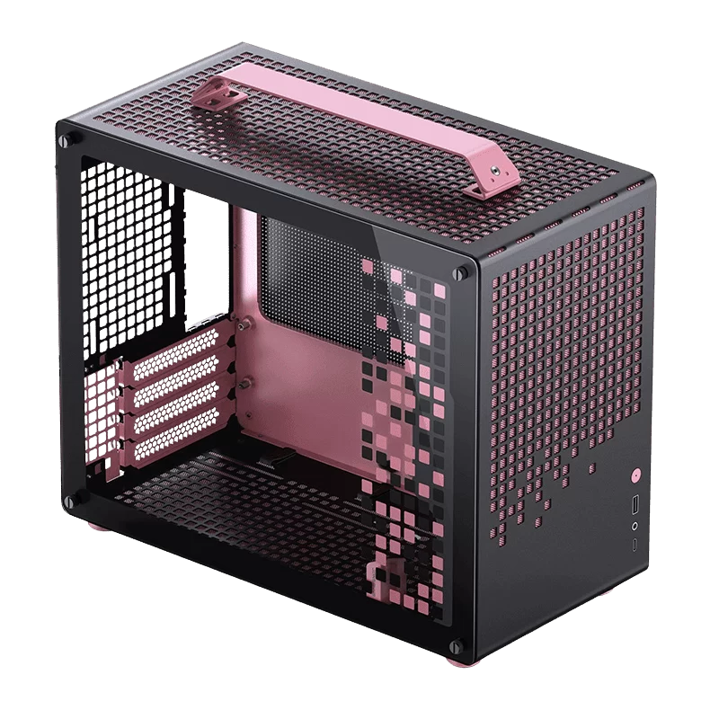 Jonsbo Z20 Black Pink Mini Case - Micro-ATX, Detachable Carrying handle, support 240 AIO 1 Jonsbo Z20 Black Pink Mini Case - Micro-ATX, Detachable Carrying handle, support 240 AIO