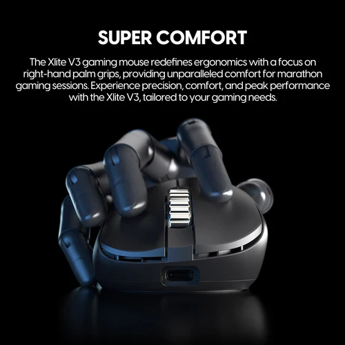 Pulsar Xlite V3 eS Wireless Gaming White Edition (Dongle 4K Polling Rate included) Mouse - Medium Size, OLED screen 18 Pulsar Xlite V3 eS Wireless Gaming White Edition (Dongle 4K Polling Rate included) Mouse - Medium Size, OLED screen - Ảnh 18