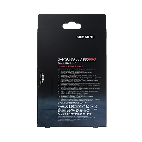 Samsung 980 Pro 500GB (MZ-V8P500BW) SSD – M.2 2280, PCIe Gen 4.0 x4 NVMe 1.3 5 Samsung 980 Pro 500GB (MZ-V8P500BW) SSD – M.2 2280, PCIe Gen 4.0 x4 NVMe 1.3 - Ảnh 5