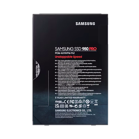 Samsung 980 Pro 500GB (MZ-V8P500BW) SSD – M.2 2280, PCIe Gen 4.0 x4 NVMe 1.3 6 Samsung 980 Pro 500GB (MZ-V8P500BW) SSD – M.2 2280, PCIe Gen 4.0 x4 NVMe 1.3 - Ảnh 6
