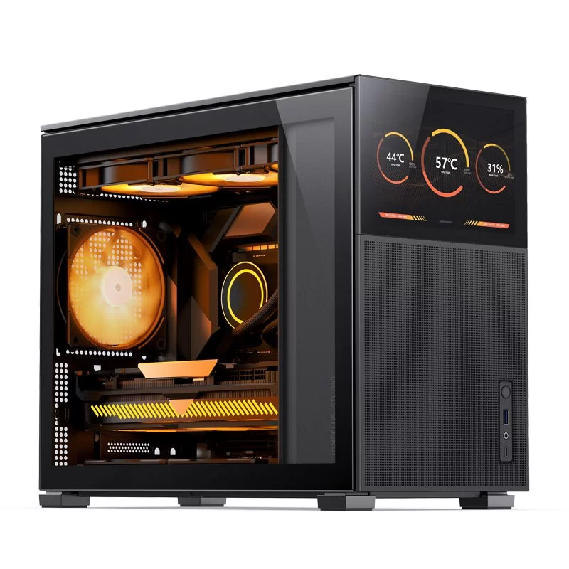 Jonsbo D31 MESH SCREEN Black M-ATX Case - Sub HD-LCD Display 6 Jonsbo D31 MESH SCREEN Black M-ATX Case - Sub HD-LCD Display - Ảnh 6