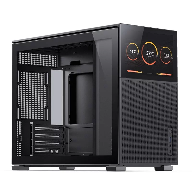 Jonsbo D31 MESH SCREEN Black M-ATX Case - Sub HD-LCD Display 7 Jonsbo D31 MESH SCREEN Black M-ATX Case - Sub HD-LCD Display - Ảnh 7