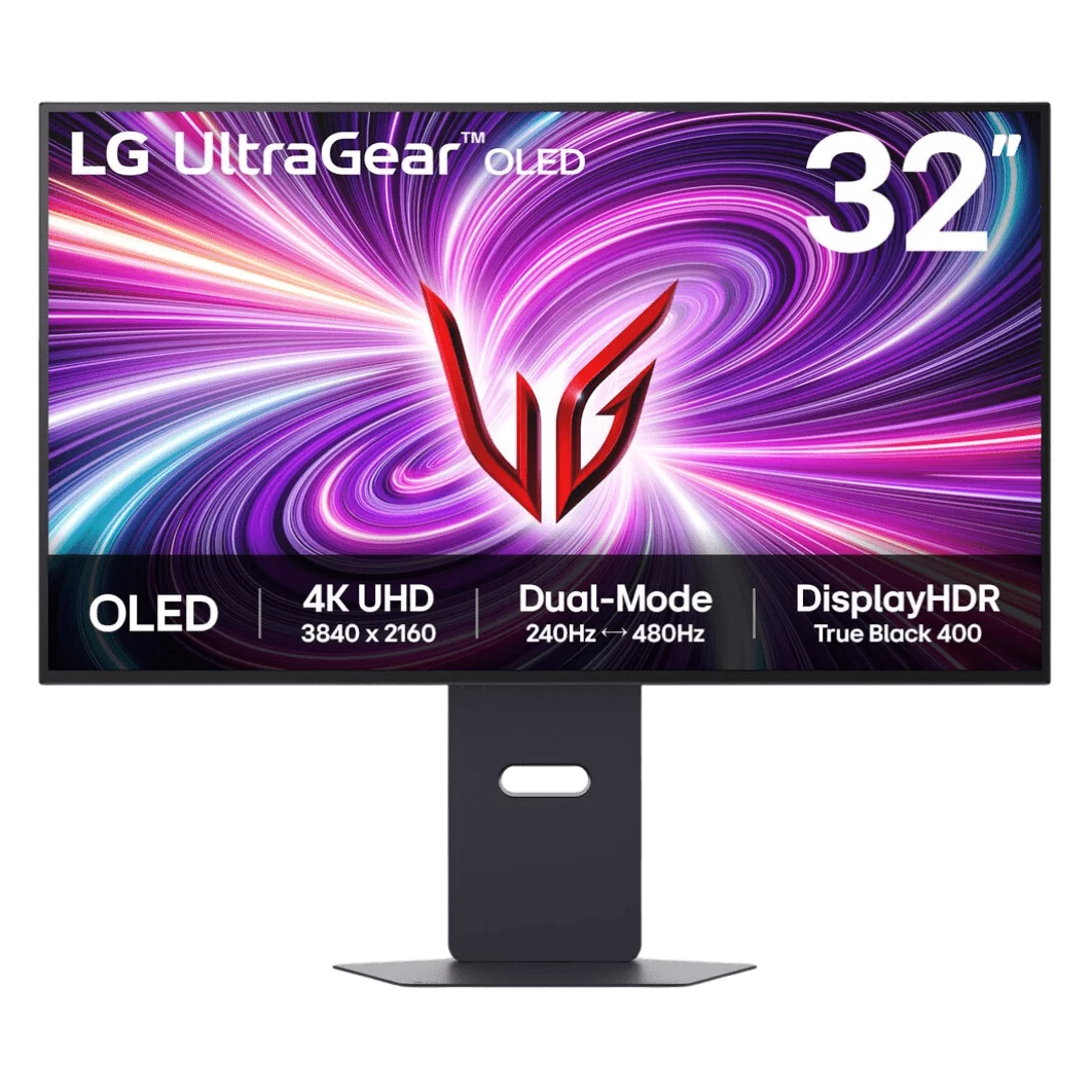 LG 32GS95UV-B UltraGear OLED Gaming Monitor - 32 inch, 4K UHD (3840 x 2160), 16:9, 4K 240Hz ↔ FHD 480Hz, 0.03ms G-SYNC Compatible 1 LG 32GS95UV-B UltraGear OLED Gaming Monitor - 32 inch, 4K UHD (3840 x 2160), 16:9, 4K 240Hz ↔ FHD 480Hz, 0.03ms G-SYNC Compatible