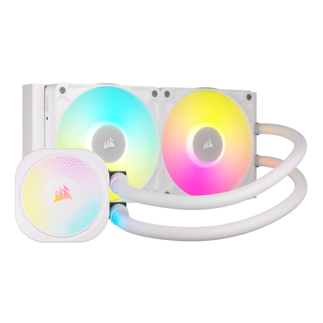 CORSAIR iCUE LINK TITAN 240 RX RGB AIO Liquid CPU Cooler (CW-9061020-WW) - White, 240mm radiator, 2x 120mm RX120 RGB fans, iCUE LINK System Hub included 1 CORSAIR iCUE LINK TITAN 240 RX RGB AIO Liquid CPU Cooler (CW-9061020-WW) - White, 240mm radiator, 2x 120mm RX120 RGB fans, iCUE LINK System Hub included