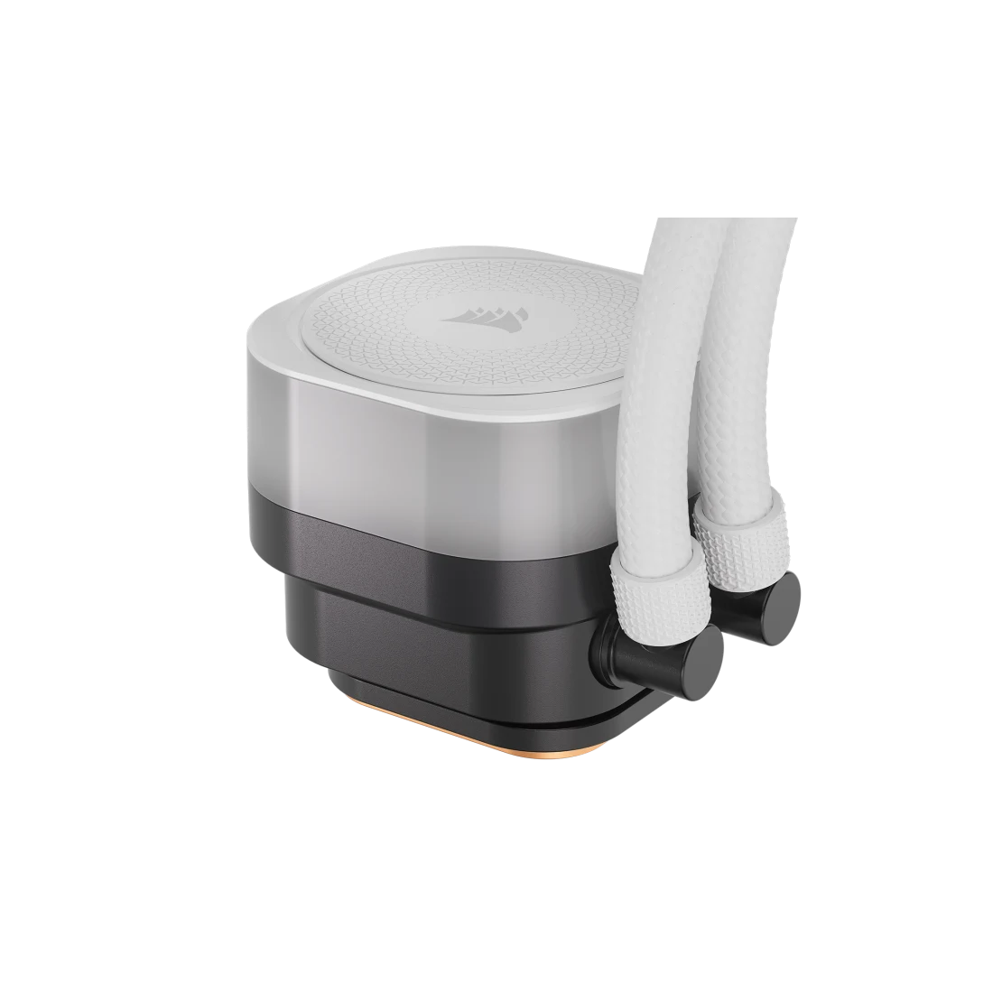 CORSAIR iCUE LINK TITAN 240 RX RGB AIO Liquid CPU Cooler (CW-9061020-WW) - White, 240mm radiator, 2x 120mm RX120 RGB fans, iCUE LINK System Hub included 4 CORSAIR iCUE LINK TITAN 240 RX RGB AIO Liquid CPU Cooler (CW-9061020-WW) - White, 240mm radiator, 2x 120mm RX120 RGB fans, iCUE LINK System Hub included - Ảnh 4