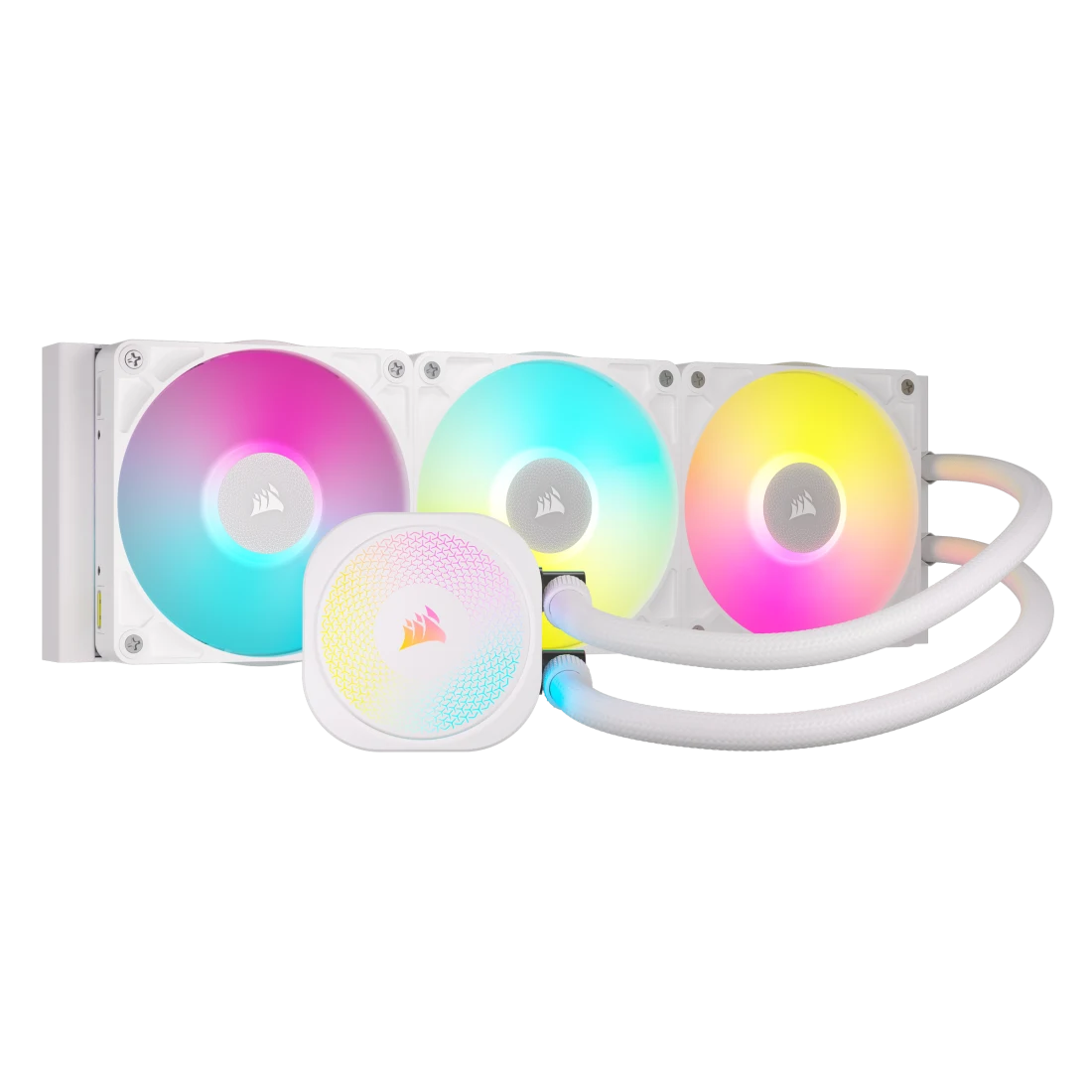 CORSAIR iCUE LINK TITAN 360 RX RGB AIO Liquid CPU Cooler (CW-9061021-WW) - White, 360mm radiator, 3x 120mm RX120 RGB fans, iCUE LINK System Hub included 1 CORSAIR iCUE LINK TITAN 360 RX RGB AIO Liquid CPU Cooler (CW-9061021-WW) - White, 360mm radiator, 3x 120mm RX120 RGB fans, iCUE LINK System Hub included