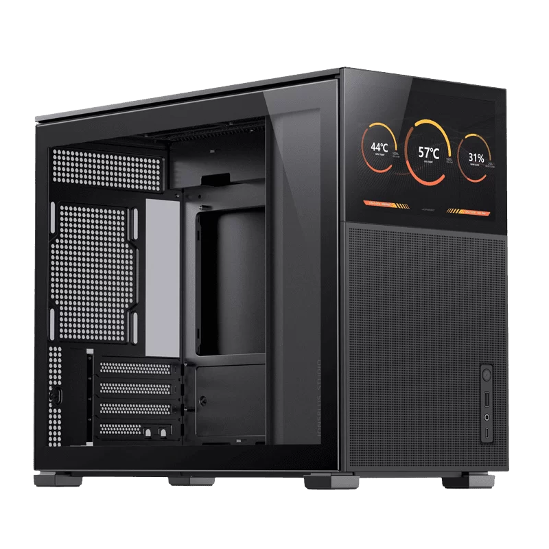 Jonsbo D31 MESH SCREEN Black M-ATX Case - Sub HD-LCD Display 1 Jonsbo D31 MESH SCREEN Black M-ATX Case - Sub HD-LCD Display