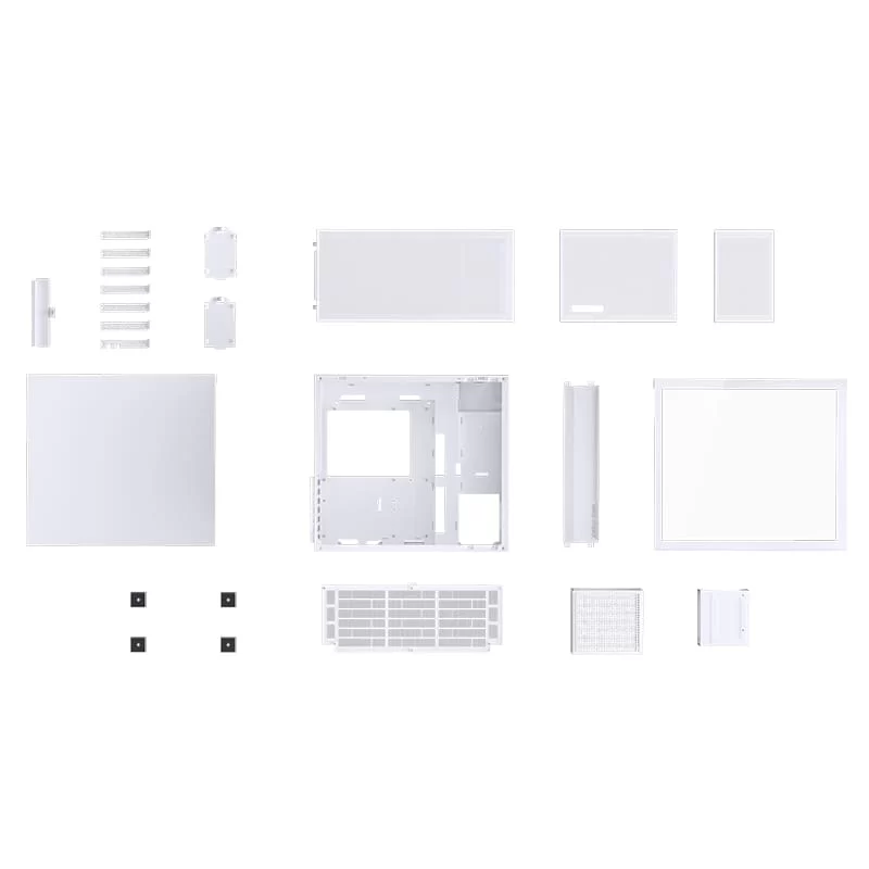 Jonsbo D41 MESH White ATX Mid Tower Case - Support GPU RTX 4090 + 360 AIO + ATX Power 13 Jonsbo D41 MESH White ATX Mid Tower Case - Support GPU RTX 4090 + 360 AIO + ATX Power - Ảnh 13