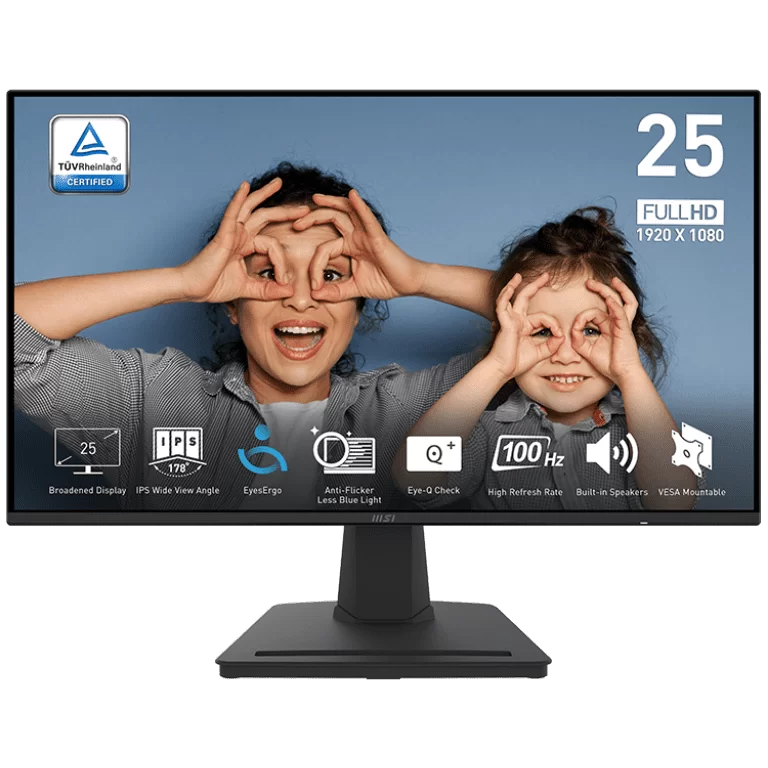 MSI PRO MP252 Monitor - 24.5 inch, Full HD (1920x1080) , 100Hz, HDMI, Display Port 1 MSI PRO MP252 Monitor - 24.5 inch, Full HD (1920x1080) , 100Hz, HDMI, Display Port