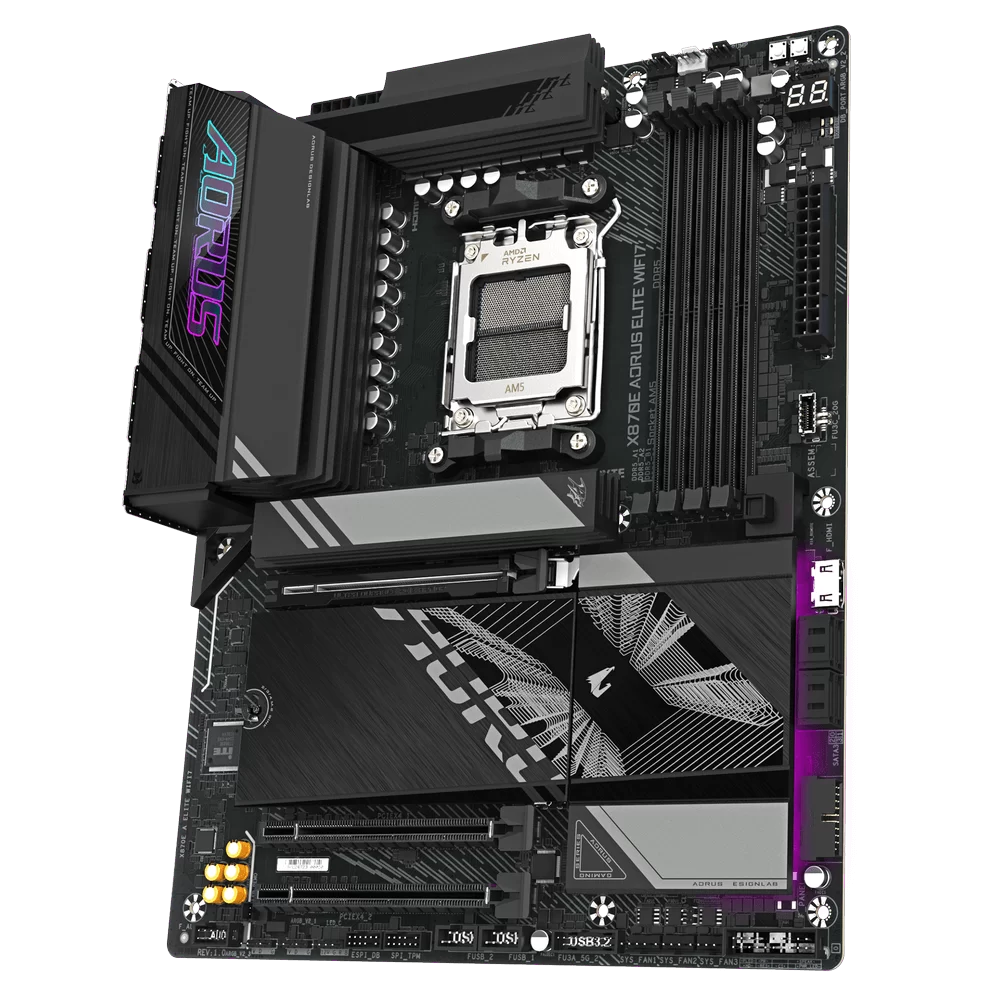 GIGABYTE X870E AORUS ELITE WIFI7 Mainboard 4 GIGABYTE X870E AORUS ELITE WIFI7 Mainboard - Ảnh 4