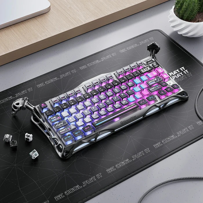 GravaStar Mercury K1 Pro Special Edition - Cyberpunk Gaming Keyboard 8 GravaStar Mercury K1 Pro Special Edition - Cyberpunk Gaming Keyboard - Ảnh 8