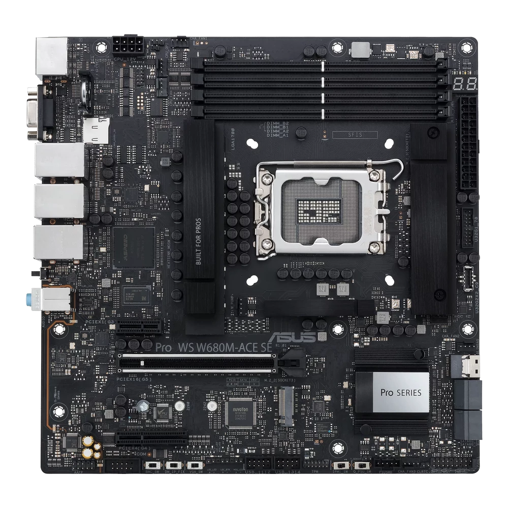 ASUS Pro WS W680M-ACE SE Mainboard 1 ASUS Pro WS W680M-ACE SE Mainboard