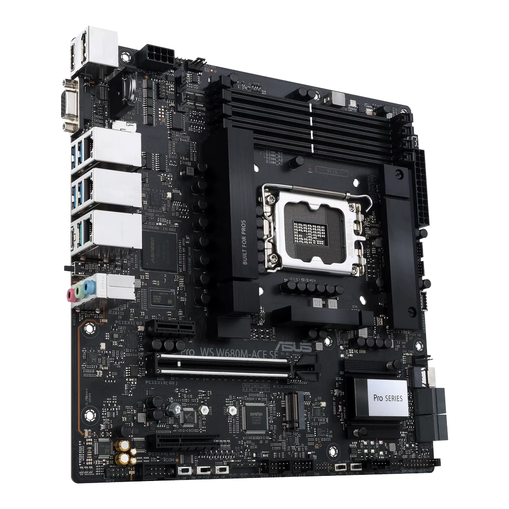 ASUS Pro WS W680M-ACE SE Mainboard 3 ASUS Pro WS W680M-ACE SE Mainboard - Ảnh 3