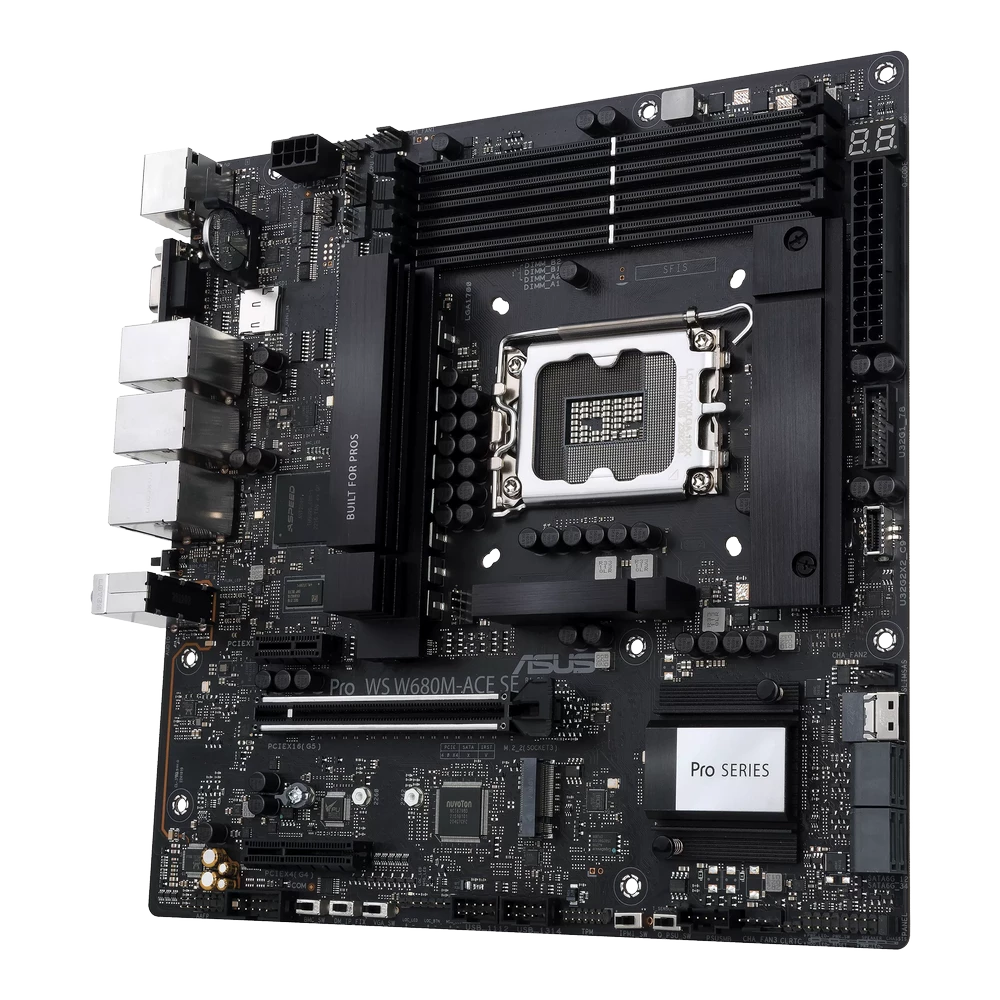 ASUS Pro WS W680M-ACE SE Mainboard 4 ASUS Pro WS W680M-ACE SE Mainboard - Ảnh 4