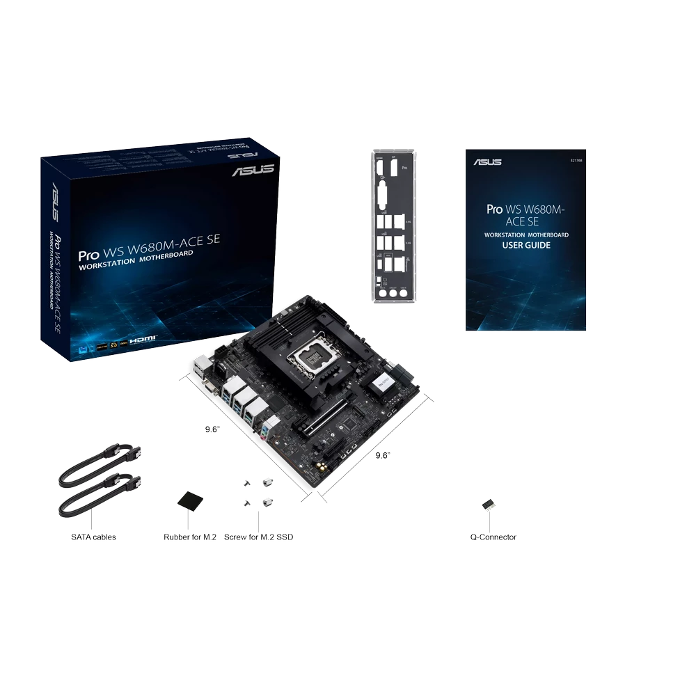 ASUS Pro WS W680M-ACE SE Mainboard 8 ASUS Pro WS W680M-ACE SE Mainboard - Ảnh 8