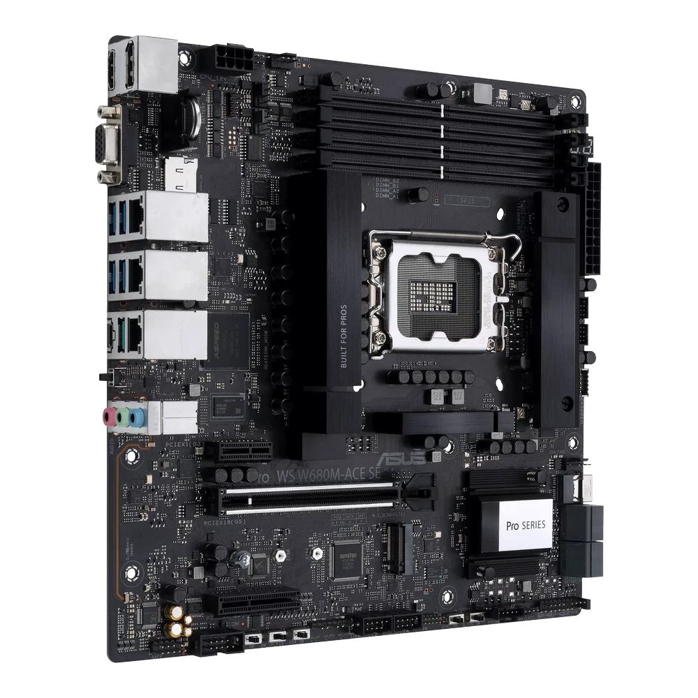 ASUS Pro WS W680M-ACE SE Mainboard 6 ASUS Pro WS W680M-ACE SE Mainboard - Ảnh 6