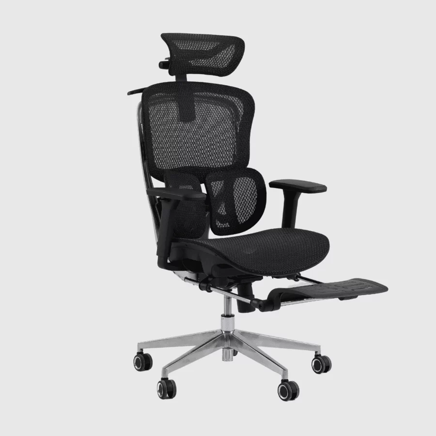 Gami Crom All Black Ergonomic Chair - tựa cổ HeadFlex 8D, tựa lưng Butterfit 2D, Multi Button, tay ghế 360 độ, lưới solidmesh USA 2 Gami Crom All Black Ergonomic Chair - tựa cổ HeadFlex 8D, tựa lưng Butterfit 2D, Multi Button, tay ghế 360 độ, lưới solidmesh USA - Ảnh 2