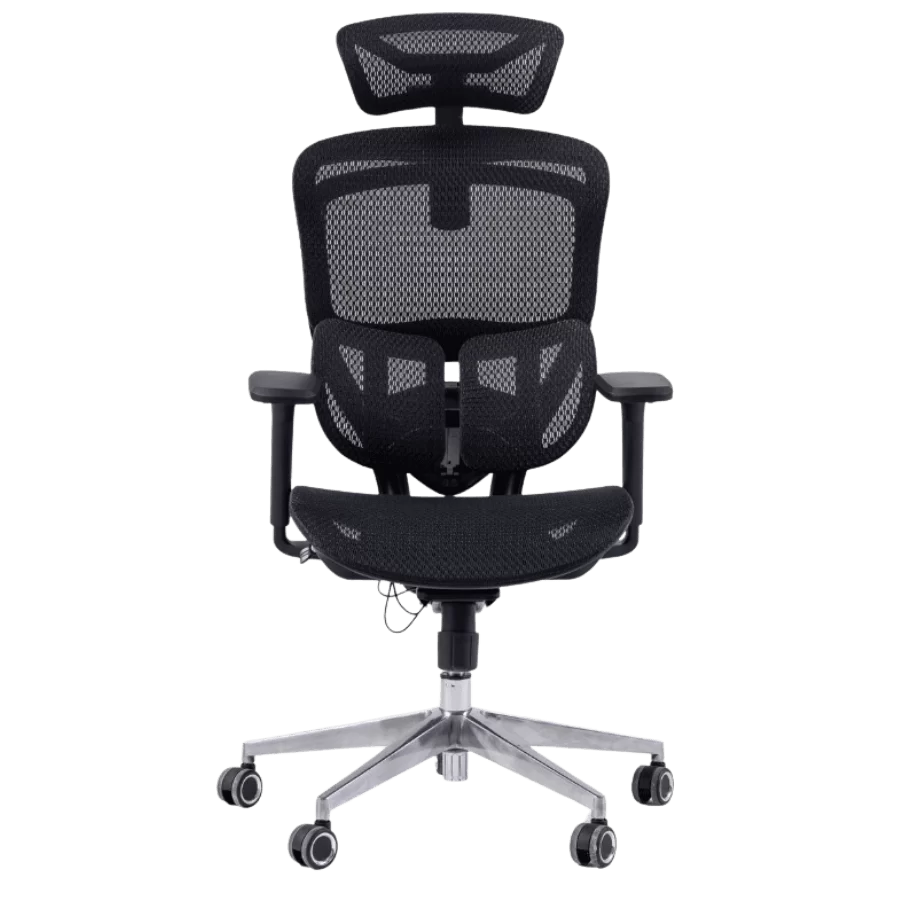 Gami Crom All Black Ergonomic Chair - tựa cổ HeadFlex 8D, tựa lưng Butterfit 2D, Multi Button, tay ghế 360 độ, lưới solidmesh USA 3 Gami Crom All Black Ergonomic Chair - tựa cổ HeadFlex 8D, tựa lưng Butterfit 2D, Multi Button, tay ghế 360 độ, lưới solidmesh USA - Ảnh 3