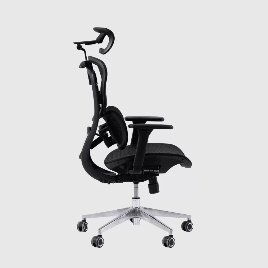 Gami Crom All Black Ergonomic Chair - tựa cổ HeadFlex 8D, tựa lưng Butterfit 2D, Multi Button, tay ghế 360 độ, lưới solidmesh USA 5 Gami Crom All Black Ergonomic Chair - tựa cổ HeadFlex 8D, tựa lưng Butterfit 2D, Multi Button, tay ghế 360 độ, lưới solidmesh USA - Ảnh 5