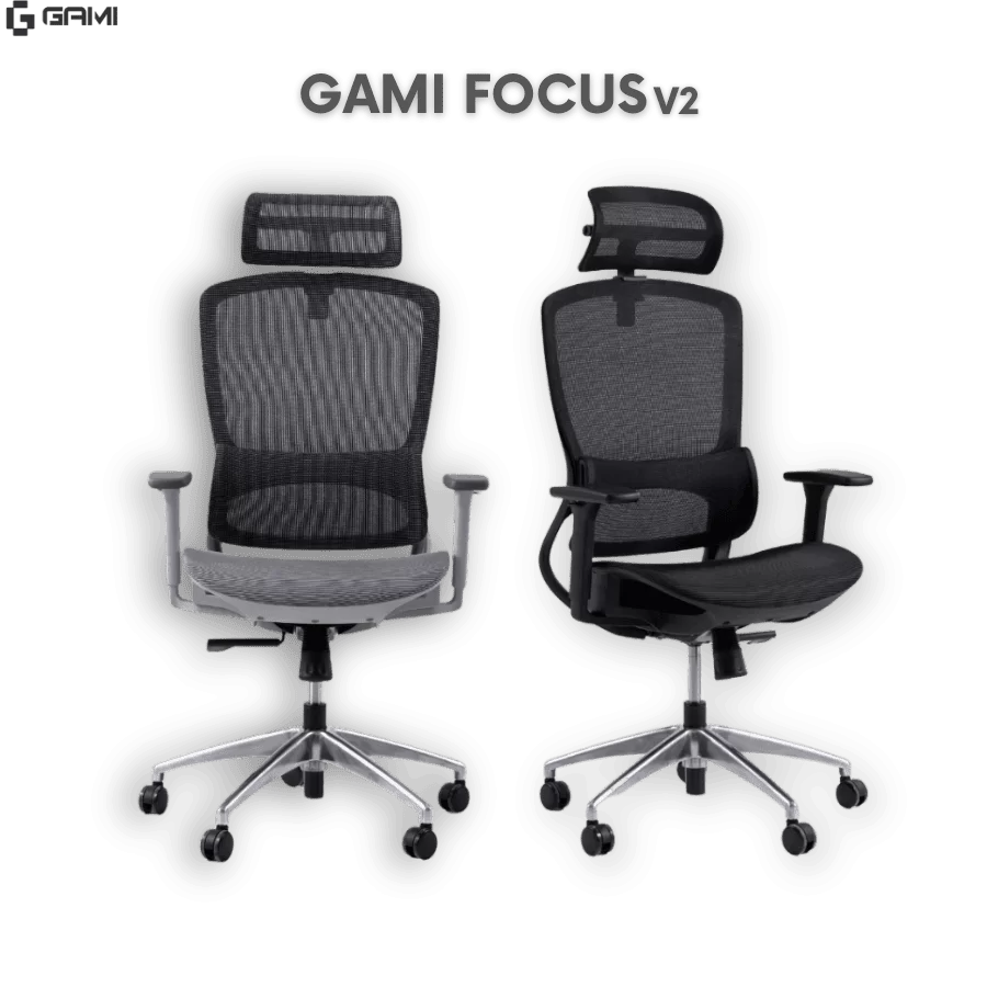 Gami Focus V2 Ergonomic Chair - Full lưới, FluidMotion System, ngả lưng 128 độ, Lưới Krall + Roth, đệm AirFlow Foam, tựa đầu 2DComfort, kê tay 3D 1 Gami Focus V2 Ergonomic Chair - Full lưới, FluidMotion System, ngả lưng 128 độ, Lưới Krall + Roth, đệm AirFlow Foam, tựa đầu 2DComfort, kê tay 3D