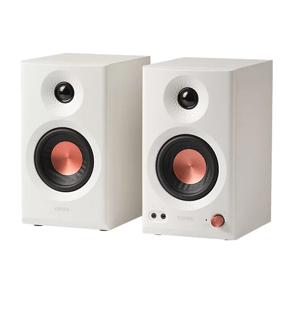 Edifier MR3 White 2.0 Powered Studio Monitor Speakers System - 18W x 2 (RMS) total, Bluetooth V5.4