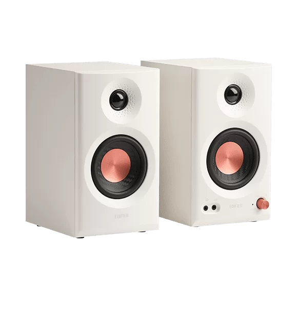Edifier MR3 White 2.0 Powered Studio Monitor Speakers System - 18W x 2 (RMS) total, Bluetooth V5.4 5 Edifier MR3 White 2.0 Powered Studio Monitor Speakers System - 18W x 2 (RMS) total, Bluetooth V5.4 - Ảnh 5