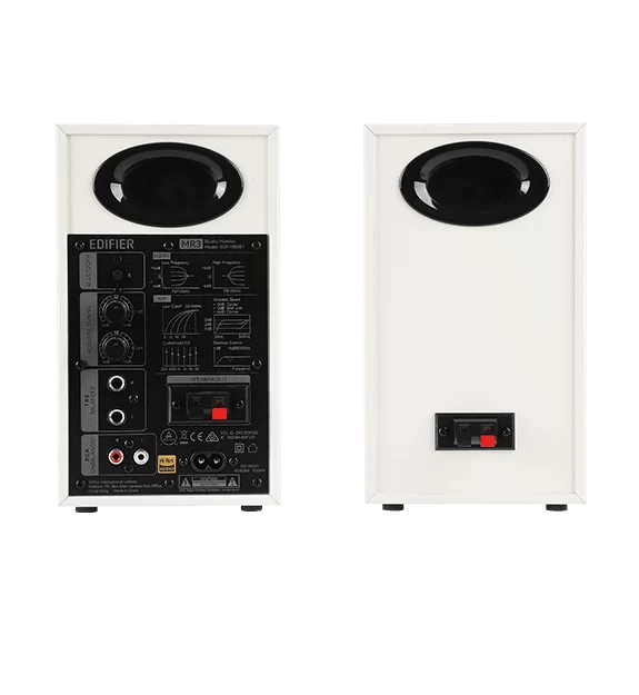 Edifier MR3 White 2.0 Powered Studio Monitor Speakers System - 18W x 2 (RMS) total, Bluetooth V5.4 4 Edifier MR3 White 2.0 Powered Studio Monitor Speakers System - 18W x 2 (RMS) total, Bluetooth V5.4 - Ảnh 4