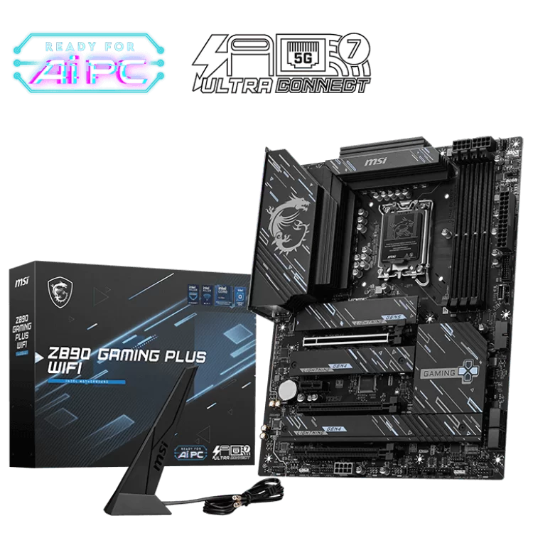 MSI Z890 GAMING PLUS WIFI Mainboard 1 MSI Z890 GAMING PLUS WIFI Mainboard