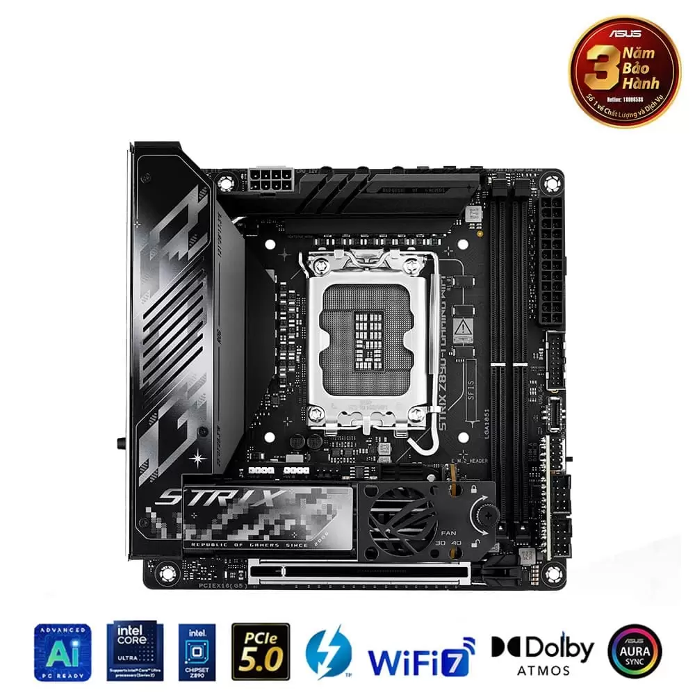 ASUS ROG STRIX Z890-I GAMING WIFI Mainboard 3 ASUS ROG STRIX Z890-I GAMING WIFI Mainboard - Ảnh 3