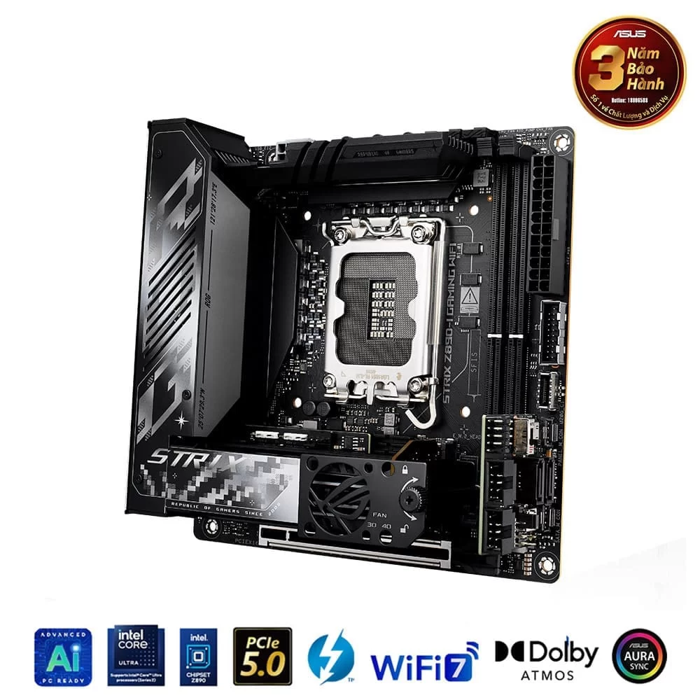 ASUS ROG STRIX Z890-I GAMING WIFI Mainboard 4 ASUS ROG STRIX Z890-I GAMING WIFI Mainboard - Ảnh 4