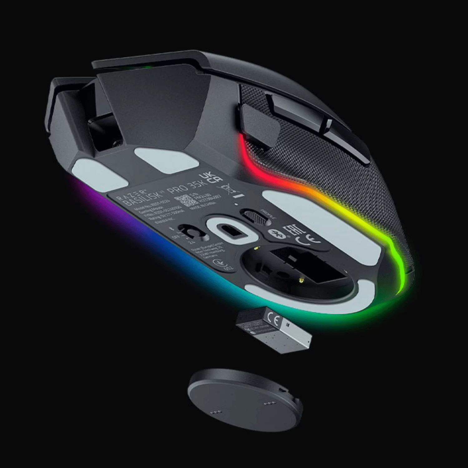 Razer Basilisk V3 Pro 35K Wireless Gaming Mouse - Black, 35000 DPI, Chroma RGB, HyperScroll Tilt Wheel 8 Razer Basilisk V3 Pro 35K Wireless Gaming Mouse - Black, 35000 DPI, Chroma RGB, HyperScroll Tilt Wheel - Ảnh 8