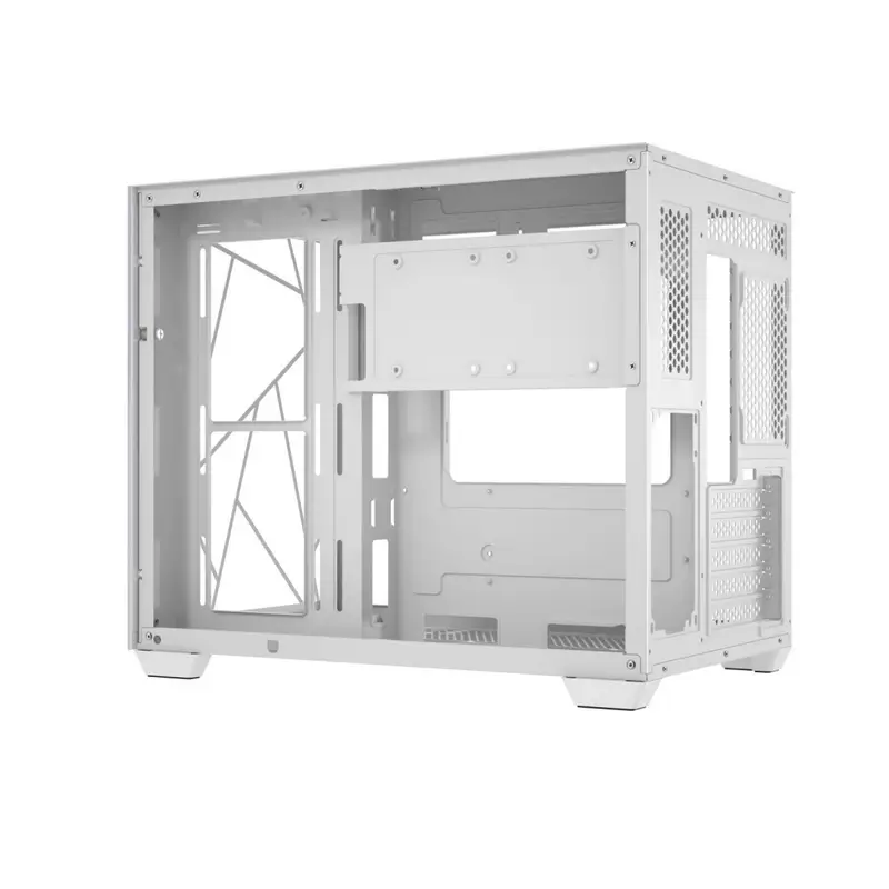 Segotep LUMI II White Case - MATX, Dual Tempered Glass, 360mm radiator support 3 Segotep LUMI II White Case - MATX, Dual Tempered Glass, 360mm radiator support - Ảnh 3
