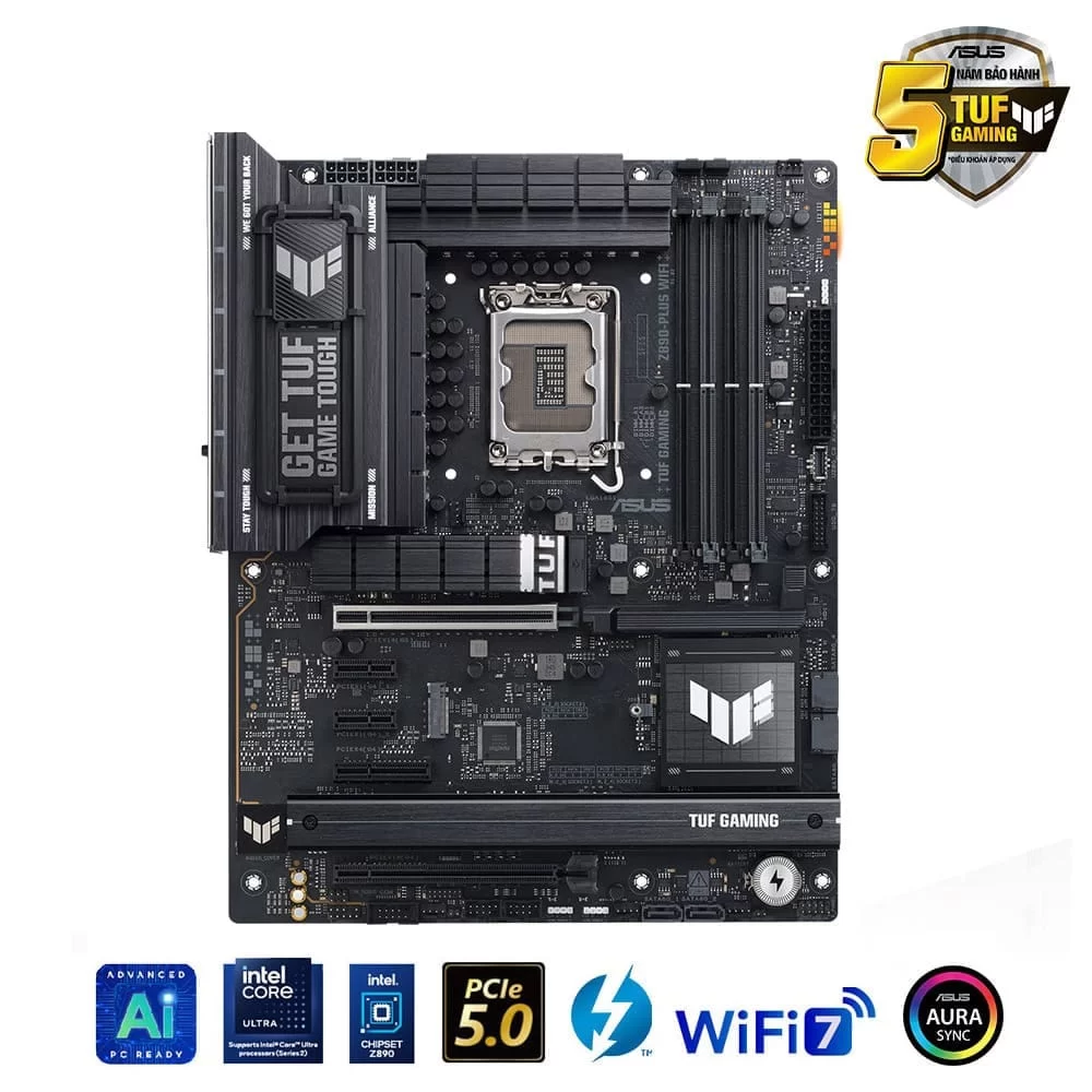 ASUS TUF GAMING Z890-PLUS WIFI Mainboard 5 ASUS TUF GAMING Z890-PLUS WIFI Mainboard - Ảnh 5