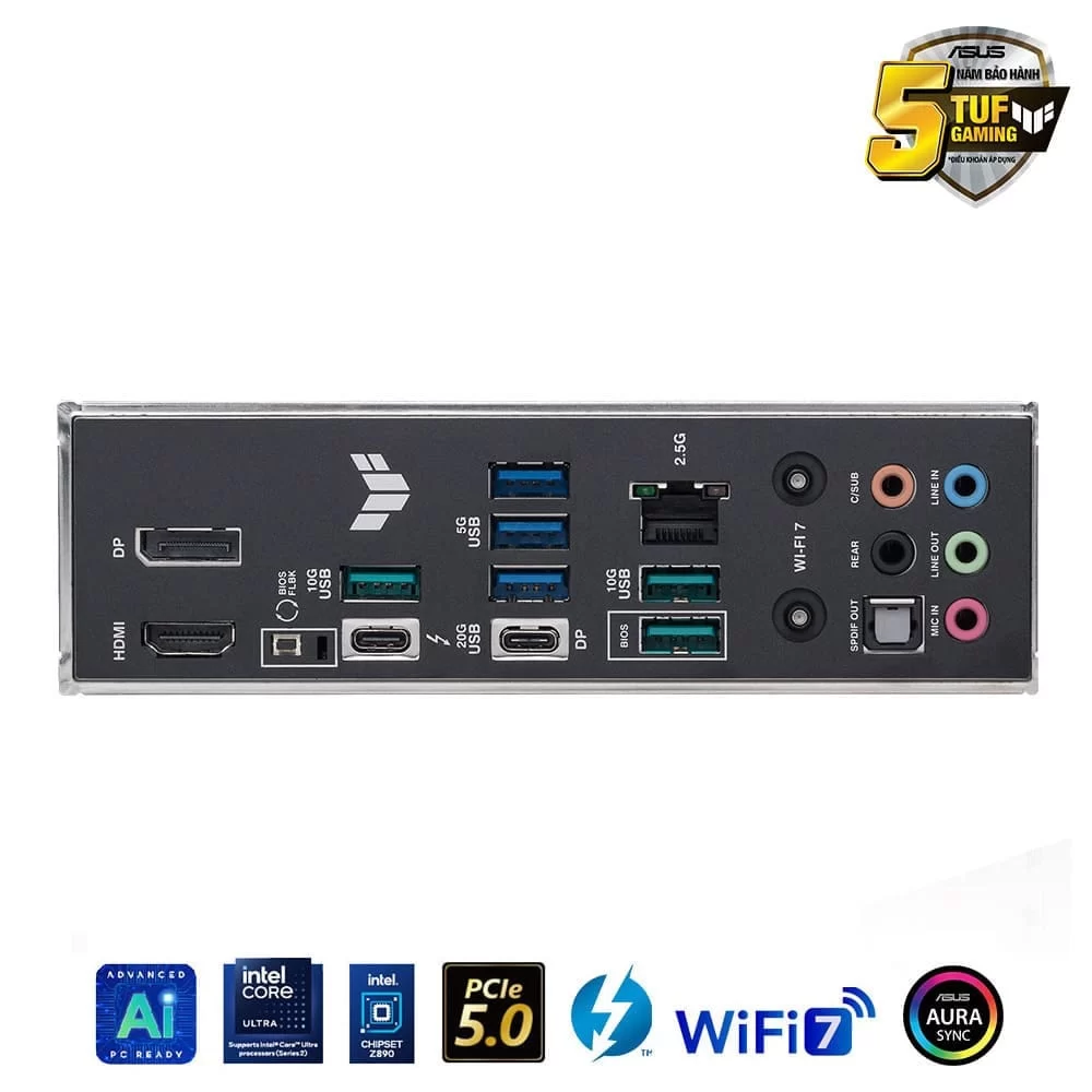 ASUS TUF GAMING Z890-PLUS WIFI Mainboard 8 ASUS TUF GAMING Z890-PLUS WIFI Mainboard - Ảnh 8