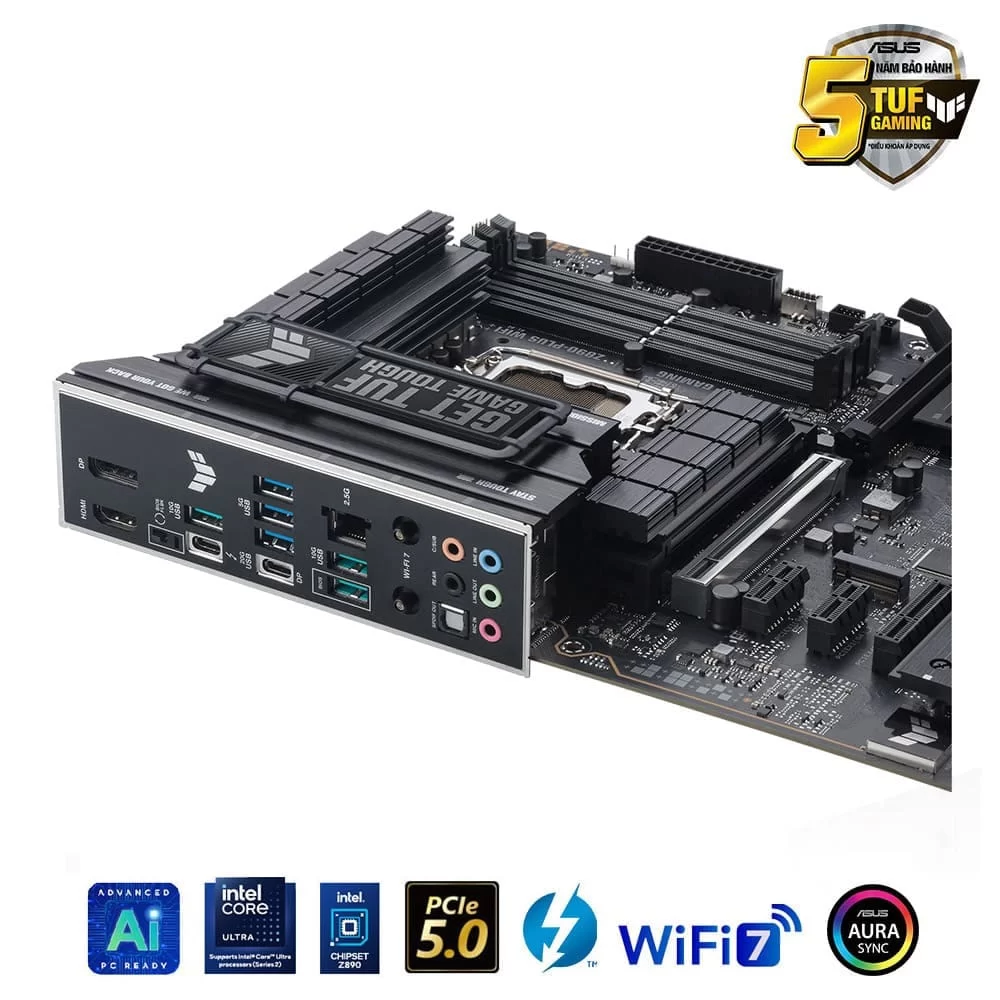 ASUS TUF GAMING Z890-PLUS WIFI Mainboard 3 ASUS TUF GAMING Z890-PLUS WIFI Mainboard - Ảnh 3