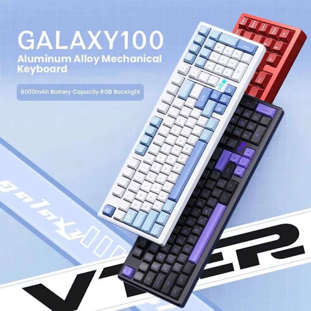 Feker Galaxy100 Gaming Keyboard - Full Aluminium CNC, 3 Modes, Gasket Mount 1 Feker Galaxy100 Gaming Keyboard - Full Aluminium CNC, 3 Modes, Gasket Mount