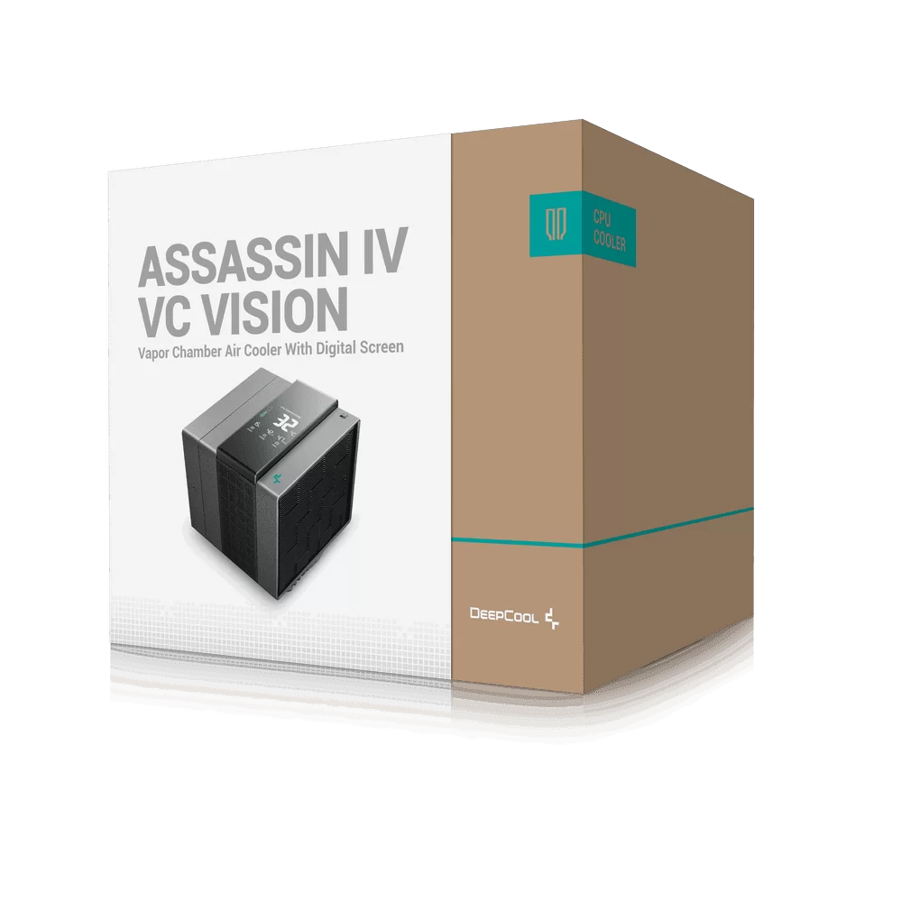 Deepcool DEEPCOOL ASSASSIN IV VC VISION CPU Air Cooler - Black, 7 Heatpipes, Dual Tower, Quad-Segmented Digital Display 11 Deepcool DEEPCOOL ASSASSIN IV VC VISION CPU Air Cooler - Black, 7 Heatpipes, Dual Tower, Quad-Segmented Digital Display - Ảnh 11
