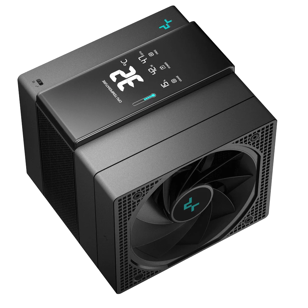 Deepcool DEEPCOOL ASSASSIN IV VC VISION CPU Air Cooler - Black, 7 Heatpipes, Dual Tower, Quad-Segmented Digital Display 4 Deepcool DEEPCOOL ASSASSIN IV VC VISION CPU Air Cooler - Black, 7 Heatpipes, Dual Tower, Quad-Segmented Digital Display - Ảnh 4