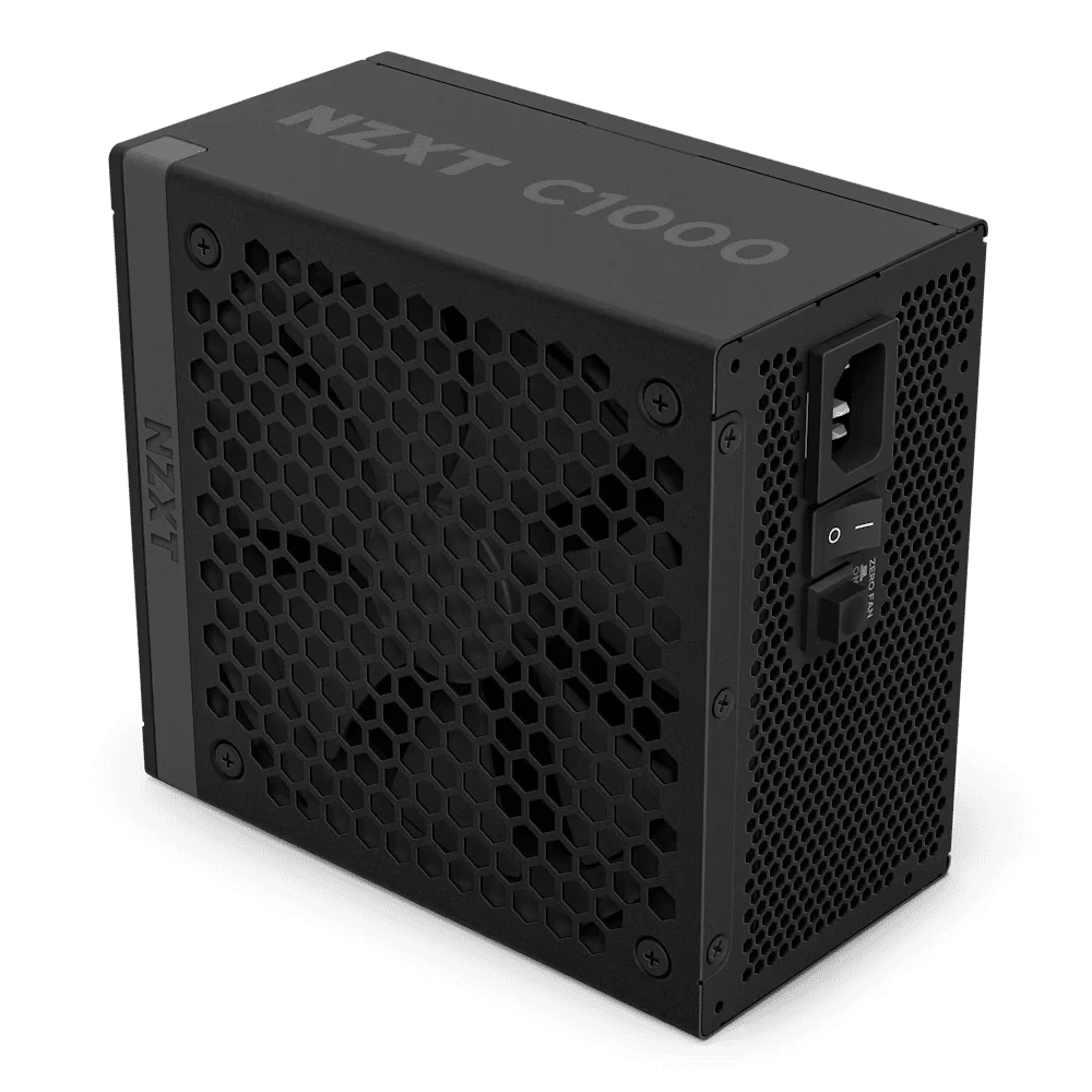 NZXT C1000 Gold ATX 3.1 BLACK (PA-0G2BB-EU) PSU - 1000W, 80 Plus Gold, 2V-2x6 Connector, Zero Fan Mode, 100% Japanese Capacitors 4 NZXT C1000 Gold ATX 3.1 BLACK (PA-0G2BB-EU) PSU - 1000W, 80 Plus Gold, 2V-2x6 Connector, Zero Fan Mode, 100% Japanese Capacitors - Ảnh 4