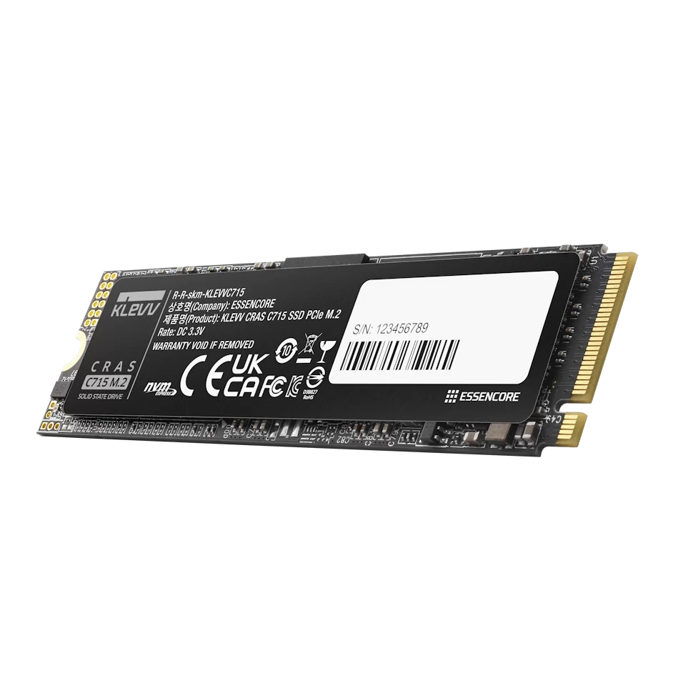 KLEVV CRAS C715 1TB SSD - M.2 2280, PCIe Gen 3.0 x4 NVMe 1.3 3 KLEVV CRAS C715 1TB SSD - M.2 2280, PCIe Gen 3.0 x4 NVMe 1.3 - Ảnh 3